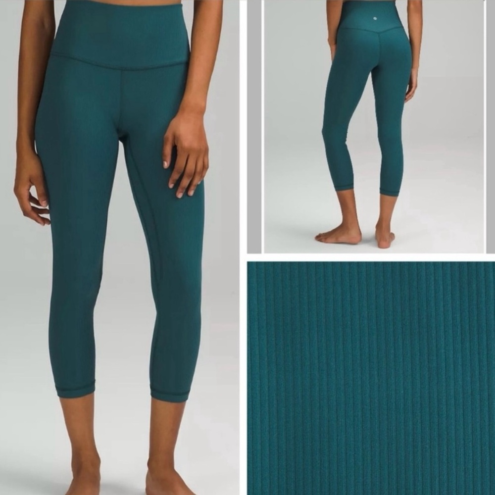 Lululemon Align Ribbed High Rise Crop 23”